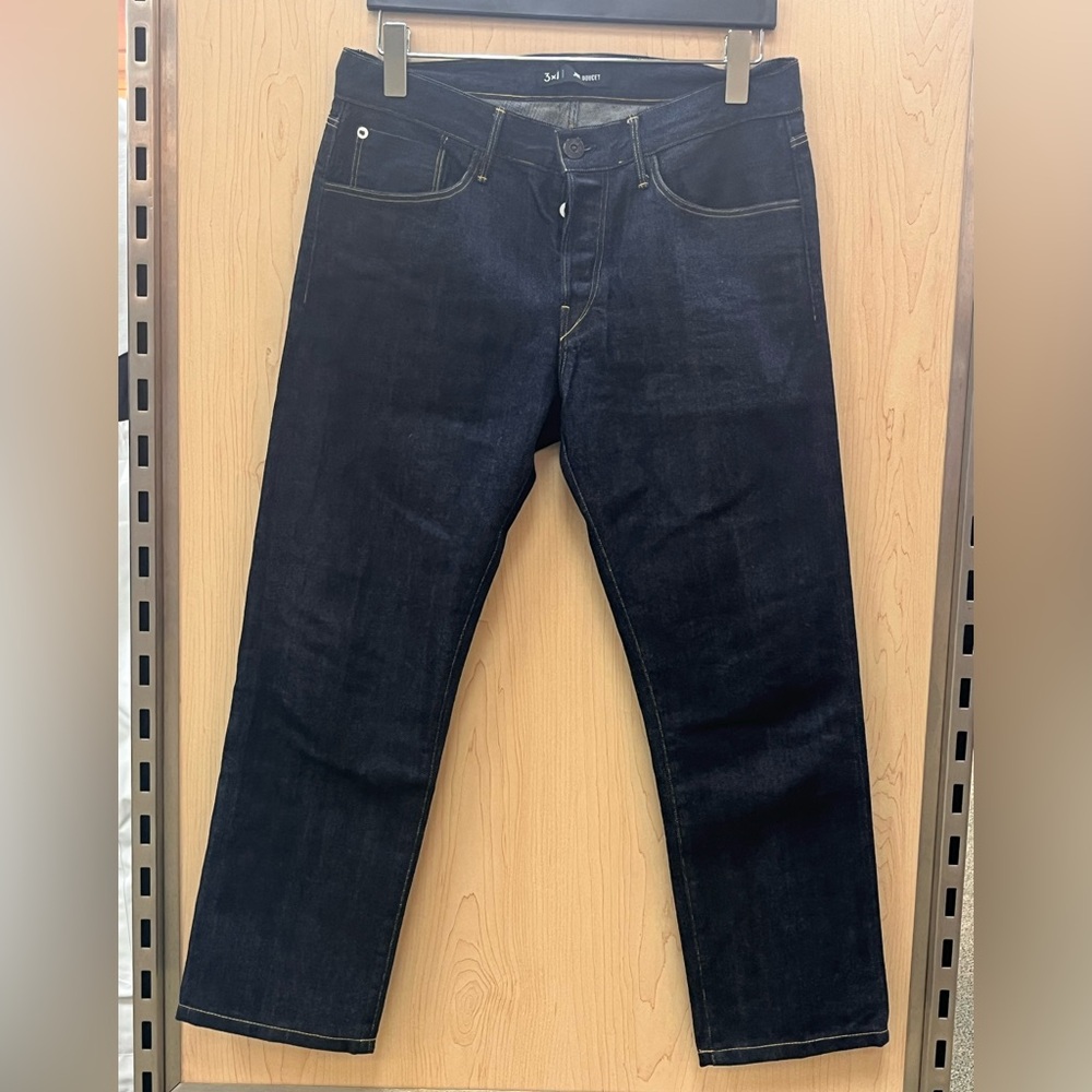 3x1 High End Dark Wash Straight Leg Jeans